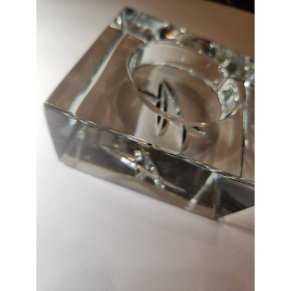 Modern WATERFORD CRYSTAL Ireland Geo John Rocha Candlestick Votive Candle Holder - Picture 5 of 6